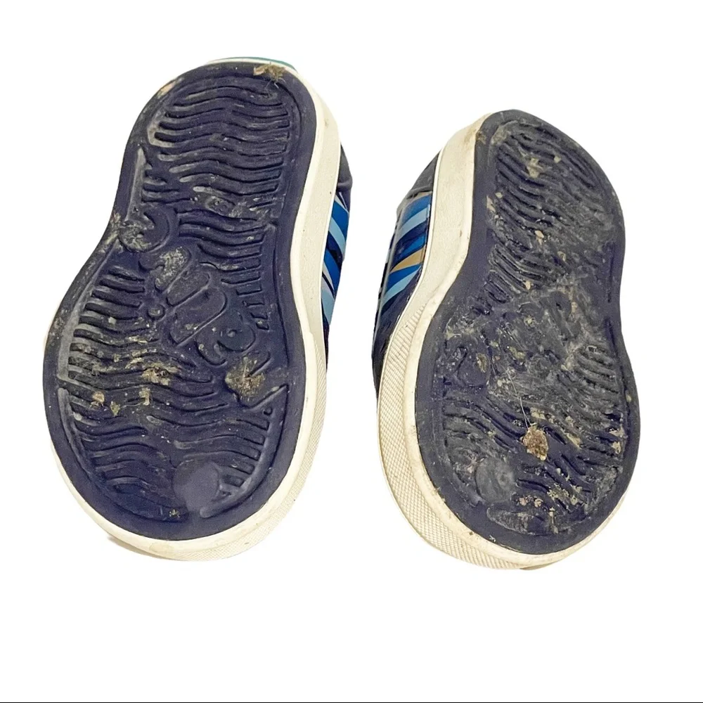 Native Boys 5 Shoes Miller Biggie Geometric Print‎ Blue Waterproof Regatta